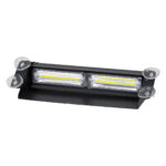 GloboStar® 85116 PRO Series Μπάρα Σήμανσης με Βεντούζες για Παρμπρίζ Οχήματος Ασθενοφόρου για Αυτοκίνητα & Φορτηγά 13 Προγραμμάτων Φωτισμού LED CREE CXB COB 18W DC 10-30V IP20 Ψυχρό Λευκό 6000K - Image 3