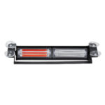 GloboStar® 85117 PRO Series Μπάρα Σήμανσης με Βεντούζες για Παρμπρίζ Οχήματος Αστυνομίας για Αυτοκίνητα & Φορτηγά 13 Προγραμμάτων Φωτισμού LED CREE CXB COB 18W DC 10-30V IP20 Κόκκινο & Μπλε - Image 3