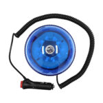 GloboStar® 85158 PRO Series Φάρος Σήμανσης Οχήματος Αστυνομίας για Αυτοκίνητα & Φορτηγά 6 Προγραμμάτων Φωτισμού STROBE LED 20W DC 10-30V Αδιάβροχος IP65 Μπλε - Image 4