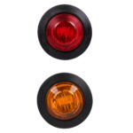 GloboStar® 85308 Πακέτο 10 Τεμάχια Φώτα Όγκου για Φορτηγά BULLET PIN LED SMD 5730 1W / Τεμ. 100lm DC 24V Αδιάβροχα IP65 5x Κόκκινα - 5x Πορτοκαλί - Image 4