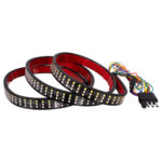 GloboStar® 85330 Car Backlit LED Strip Εύκαμπτη Ταινία 150cm Σήμανσης DRL Αυτοκινήτου 6 Προγραμμάτων Φωτισμού LED SMD 2835 80W DC 12V Αδιάβροχη IP68 Πορτοκαλί - Κόκκινο - Ψυχρό Λευκό 6000K - Image 3