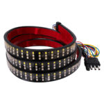 GloboStar® 85330 Car Backlit LED Strip Εύκαμπτη Ταινία 150cm Σήμανσης DRL Αυτοκινήτου 6 Προγραμμάτων Φωτισμού LED SMD 2835 80W DC 12V Αδιάβροχη IP68 Πορτοκαλί - Κόκκινο - Ψυχρό Λευκό 6000K - Image 4