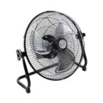 GloboStar® SOLARO-FAN 85352 Solar Fan Αυτόνομος Ηλιακός Επιδαπέδιος Ανεμιστήρας 25W 2 Λειτουργιών Ρεύματος με AC 220-240V ή με Φωτοβολταϊκό Panel 9V 12W & Επαναφορτιζόμενη Μπαταρία Li-ion 7.4V 4400mAh - 12 Ταχύτητες - Ενσωματωμένο USB 2.0 Charger Συσκευών - IP20 - Μ42 x Π20 x Υ35cm - Μαύρο & Ασημί - 2 Years Warranty - Image 3