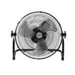 GloboStar® SOLARO-FAN 85352 Solar Fan Αυτόνομος Ηλιακός Επιδαπέδιος Ανεμιστήρας 25W 2 Λειτουργιών Ρεύματος με AC 220-240V ή με Φωτοβολταϊκό Panel 9V 12W & Επαναφορτιζόμενη Μπαταρία Li-ion 7.4V 4400mAh - 12 Ταχύτητες - Ενσωματωμένο USB 2.0 Charger Συσκευών - IP20 - Μ42 x Π20 x Υ35cm - Μαύρο & Ασημί - 2 Years Warranty - Image 4