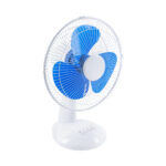GloboStar® SOLARI-FAN 85353 Solar Fan Αυτόνομος Ηλιακός Επιτραπέζιος Ανεμιστήρας 25W 2 Λειτουργιών Ρεύματος με AC 220-240V ή με Φωτοβολταϊκό Panel 9V 12W & Επαναφορτιζόμενη Μπαταρία Li-ion 7.4V 4400mAh - 3 Ταχύτητες - IP20 - Μ24 x Π36 x Υ49cm - Λευκό & Μπλε - 2 Years Warranty - Image 3