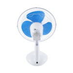 GloboStar® SOLARI-FAN 85353 Solar Fan Αυτόνομος Ηλιακός Επιτραπέζιος Ανεμιστήρας 25W 2 Λειτουργιών Ρεύματος με AC 220-240V ή με Φωτοβολταϊκό Panel 9V 12W & Επαναφορτιζόμενη Μπαταρία Li-ion 7.4V 4400mAh - 3 Ταχύτητες - IP20 - Μ24 x Π36 x Υ49cm - Λευκό & Μπλε - 2 Years Warranty - Image 5