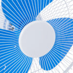 GloboStar® SOLARI-FAN 85353 Solar Fan Αυτόνομος Ηλιακός Επιτραπέζιος Ανεμιστήρας 25W 2 Λειτουργιών Ρεύματος με AC 220-240V ή με Φωτοβολταϊκό Panel 9V 12W & Επαναφορτιζόμενη Μπαταρία Li-ion 7.4V 4400mAh - 3 Ταχύτητες - IP20 - Μ24 x Π36 x Υ49cm - Λευκό & Μπλε - 2 Years Warranty - Image 6