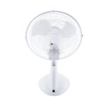 GloboStar® SOLARI-FAN 85354 Solar Fan Αυτόνομος Ηλιακός Επιτραπέζιος Ανεμιστήρας 25W 2 Λειτουργιών Ρεύματος με AC 220-240V ή με Φωτοβολταϊκό Panel 9V 12W & Επαναφορτιζόμενη Μπαταρία Li-ion 7.4V 4400mAh - 3 Ταχύτητες - IP20 - Μ24 x Π36 x Υ49cm - Λευκό - 2 Years Warranty - Image 5
