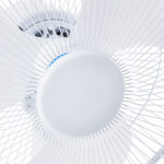 GloboStar® SOLARI-FAN 85354 Solar Fan Αυτόνομος Ηλιακός Επιτραπέζιος Ανεμιστήρας 25W 2 Λειτουργιών Ρεύματος με AC 220-240V ή με Φωτοβολταϊκό Panel 9V 12W & Επαναφορτιζόμενη Μπαταρία Li-ion 7.4V 4400mAh - 3 Ταχύτητες - IP20 - Μ24 x Π36 x Υ49cm - Λευκό - 2 Years Warranty - Image 6
