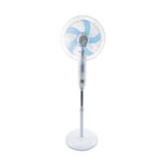 GloboStar® SOLARA-FAN 85355 Solar Fan Αυτόνομος Ηλιακός Επιδαπέδιος Ανεμιστήρας 25W 2 Λειτουργιών Ρεύματος με AC 220-240V ή με Φωτοβολταϊκό Panel 9V 12W & Επαναφορτιζόμενη Μπαταρία Li-ion 7.4V 4400mAh - 3 Ταχύτητες - Ενσωματωμένο USB 2.0 Charger Συσκευών - IP20 - Μ44 x Π37.5 x Υ132cm - Λευκό & Μπλε - 2 Years Warranty - Image 5