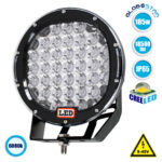 GLOBOSTAR® WORKPRO 85414 Προβολάκι LED 185W 18500lm 45° DC 9-48V Αδιάβροχο IP65 Ψυχρό Λευκό 6000K - CREE XBD Chip - Μ22.5x Π9 x Υ26cm - 2 Χρόνια Εγγύηση