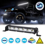 GloboStar® 85450 PRO Series Μπάρα Ίσια - Straight - DRL για Αυτοκίνητα & Φορτηγά LED CREE XBD 18W 1800lm DC 10-30V Αδιάβροχη IP65 Ψυχρό Λευκό 6000K