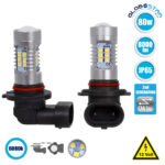 GloboStar® 85605 HB3 9005 JHY Line KIT Βασικού Φωτισμού Αυτοκινήτου & Μοτοσυκλέτας 2nd Generation Can-Bus Series LED SMD 3030 80W 8000lm DC 12V Αδιάβροχο IP65 Ψυχρό Λευκό 6000K