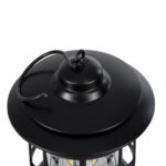 GloboStar® 85692 Αυτόνομο Επαναφορτιζόμενο Φανάρι Camping LED 5W USB 2.0 με Επαναφορτιζόμενη Μπαταρία 1 x 18650 2000mAh Li-ion - IP20 - Dimmable - Μαύρο με Διάφανο Γυαλί - Θερμό Λευκό 3000K Φ12 x Υ17cm - Image 6