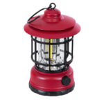 GloboStar® 85694 Αυτόνομο Επαναφορτιζόμενο Φανάρι Camping LED 5W USB 2.0 με Επαναφορτιζόμενη Μπαταρία 1 x 18650 2000mAh Li-ion - IP20 - Dimmable - Κόκκινο με Διάφανο Γυαλί - Θερμό Λευκό 3000K Φ12 x Υ17cm - Image 3