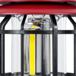 GloboStar® 85694 Αυτόνομο Επαναφορτιζόμενο Φανάρι Camping LED 5W USB 2.0 με Επαναφορτιζόμενη Μπαταρία 1 x 18650 2000mAh Li-ion - IP20 - Dimmable - Κόκκινο με Διάφανο Γυαλί - Θερμό Λευκό 3000K Φ12 x Υ17cm - Image 5