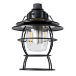 GloboStar® 85695 Αυτόνομο Φανάρι Camping LED 4W USB 2.0 με Επαναφορτιζόμενη Μπαταρία 1 x 18650 2000mAh Li-ion Power Bank IP20 Dimmable Μαύρο με Διάφανο Γυαλί CCT Εναλλαγή Φωτισμού μέσω On/Off All In One Ψυχρό 6000K+Φυσικό 4500K+Θερμό 2700K Φ13.5 x Υ17.5cm - Image 4