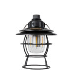 GloboStar® 85695 Αυτόνομο Φανάρι Camping LED 4W USB 2.0 με Επαναφορτιζόμενη Μπαταρία 1 x 18650 2000mAh Li-ion Power Bank IP20 Dimmable Μαύρο με Διάφανο Γυαλί CCT Εναλλαγή Φωτισμού μέσω On/Off All In One Ψυχρό 6000K+Φυσικό 4500K+Θερμό 2700K Φ13.5 x Υ17.5cm - Image 5
