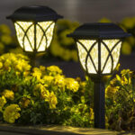 GloboStar® 85702 ΣΕΤ 6 Τεμαχίων Αυτόνομα Ηλιακά Φωτιστικά LED SMD 1W 100lm με Ενσωματωμένη Μπαταρία 600mAh - Φωτοβολταϊκό Πάνελ με Αισθητήρα Ημέρας-Νύχτας Αδιάβροχο IP65 Φανάρι Κήπου Τετράγωνο Θερμό Λευκό 3000K - Image 6