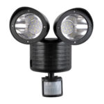 GloboStar® 85712 Μαύρο Αυτόνομο Ηλιακό Φωτιστικό LED SMD 10W 150lm με Ενσωματωμένη Μπαταρία 1200mAh - Φωτοβολταϊκό Πάνελ με Αισθητήρα Ημέρας-Νύχτας και PIR Αισθητήρα Κίνησης Αδιάβροχο IP54 Ψυχρό Λευκό 6000K - Image 3