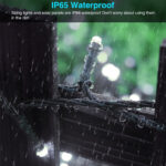 85808 Διακοσμητική Γιρλάντα 10 Μέτρων με Controller 8 Προγραμμάτων Φωτισμού - 100 LED 4W με Ενσωματωμένη Μπαταρία 600mAh - Φωτοβολταϊκό Πάνελ - Αισθητήρα Ημέρας-Νύχτας - Βάση Κήπου & Σκούρο Πράσινο Καλώδιο Αδιάβροχη IP65 Ψυχρό Λευκό 6000K Μ10m - Image 6