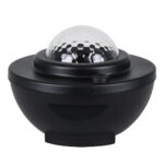 GloboStar® 85817 Μαύρο Επιτραπέζιο Διακοσμητικό Φωτιστικό Ειδικών Εφε NIGHT GALAXY WORLD 3D LED 10W DC 5V 2200mAh Επαναφορτιζόμενο με Bluetooth Speaker - Sound Activated - Καλώδιο Τροφοδοσίας USB και Ασύρματο Χειριστήριο RF 2.4Ghz Πολύχρωμo RGBW Dimmable - Image 4