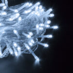 85834 Διακοσμητική Γιρλάντα 13 Μέτρα με Controller 8 Προγραμμάτων Εναλλαγών Φωτισμού - Επεκτεινόμενη 100 LED 3.6W AC 230V με Διάφανο Καλώδιο & Πρίζα Schuko Αδιάβροχη IP44 Ψυχρό Λευκό 6000K Μ13m - Image 6