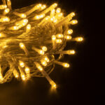 85839 Διακοσμητική Γιρλάντα 33 Μέτρα με Controller 8 Προγραμμάτων Εναλλαγών Φωτισμού - Επεκτεινόμενη 300 LED 3.6W AC 230V με Διάφανο Καλώδιο & Πρίζα Schuko Αδιάβροχη IP44 Θερμό Λευκό 3000K Μ33m - Image 6