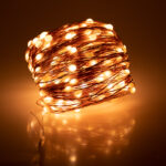 85842 Διακοσμητική Γιρλάντα 20 Μέτρα με Controller 8 Προγραμμάτων Εναλλαγών Φωτισμού - 200 LED 1.3W AC 230V με Χάλκινο Καλώδιο & Πρίζα Schuko Αδιάβροχη IP44 Θερμό Λευκό 3000K Μ20m - Image 5