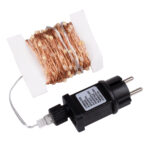 85843 Διακοσμητική Γιρλάντα 20 Μέτρα με Controller 8 Προγραμμάτων Εναλλαγών Φωτισμού - 200 LED 1.3W AC 230V με Χάλκινο Καλώδιο & Πρίζα Schuko Αδιάβροχη IP44 Ψυχρό Λευκό 6000K Μ20m - Image 3