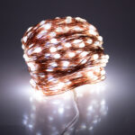 85843 Διακοσμητική Γιρλάντα 20 Μέτρα με Controller 8 Προγραμμάτων Εναλλαγών Φωτισμού - 200 LED 1.3W AC 230V με Χάλκινο Καλώδιο & Πρίζα Schuko Αδιάβροχη IP44 Ψυχρό Λευκό 6000K Μ20m - Image 5