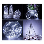 85843 Διακοσμητική Γιρλάντα 20 Μέτρα με Controller 8 Προγραμμάτων Εναλλαγών Φωτισμού - 200 LED 1.3W AC 230V με Χάλκινο Καλώδιο & Πρίζα Schuko Αδιάβροχη IP44 Ψυχρό Λευκό 6000K Μ20m - Image 6