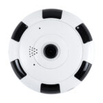 GloboStar® 86027 Επιτοίχια IP Camera 1080P WiFi 360° Μοιρών - Νυχτερινή Όραση με LED IR - Διπλή Κατέυθυνση Ομιλίας - Ανιχνευτή Κίνησης - Νυχτερινή Λήψη - Λευκό Μαύρο - Image 4