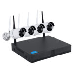 GloboStar® 86037 Ασύρματο Καταγραφικό με 4 x Camera 2MP 1080P WiFi  150° Μοιρών - Αδιάβροχο IP66 - Νυχτερινή Όραση με LED IR - Μονή Κατέυθυνση Ομιλίας - Ανιχνευτή Κίνησης - Νυχτερινή Λήψη - Λευκό - Image 3
