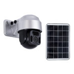 GloboStar® 86049 Αυτόνομη Ηλιακή Camera 1080P 2MP WiFi 150° Μπαταρία 3200mAh Φωτοβολταϊκό Πάνελ Διπλή Κατέυθυνση Ομιλίας Αδιάβροχη IP66 Ψυχρό Λευκό 6000K - Ασημί - Image 3