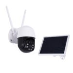 GloboStar® 86055 Αυτόνομη Ηλιακή IP Camera 1080P 2MP WiFi 350° Μοιρών - 3200mAh - Φωτοβολταϊκό Πάνελ - Νυχτερινή Όραση με LED IR - Ανιχνευτή Κίνησης - Νυχτερινή Λήψη - Αδιάβροχη IP66 - Λευκό - Image 3