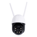 GloboStar® 86055 Αυτόνομη Ηλιακή IP Camera 1080P 2MP WiFi 350° Μοιρών - 3200mAh - Φωτοβολταϊκό Πάνελ - Νυχτερινή Όραση με LED IR - Ανιχνευτή Κίνησης - Νυχτερινή Λήψη - Αδιάβροχη IP66 - Λευκό - Image 4