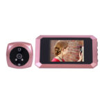 GloboStar® 86064 Επαναφορτιζόμενη Ψηφιακή Έξυπνη Camera Εξώπορτας 90° Μοιρών με Έγχρωμη Οθόνη 4.1" Inches - USB - Νυχτερινή Όραση με LED IR - Κουδούνι - Ροζ - Image 3