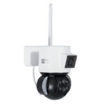 GloboStar® 86076 Επιτοίχια Κάμερα Πρίζας WiFi HD 1080P 350° Διπλή Κατέυθυνση Ομιλίας & Ανιχνευτή Κίνησης - Απομακρυσμένος Έλεγχος - Αδιάβροχη IP65 - Λευκό Μαύρο - Μ15 x Π14.5 x Y15cm - 2 Χρόνια Εγγύηση - Image 4