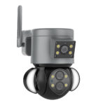 GloboStar® 86077 Επιτοίχια Κάμερα Πρίζας WiFi HD 1080P 350° Διπλή Κατέυθυνση Ομιλίας & Ανιχνευτή Κίνησης - Απομακρυσμένος Έλεγχος - Αδιάβροχη IP65 - Γρι Μαύρο - Μ15 x Π14.5 x Y15cm - 2 Χρόνια Εγγύηση - Image 3