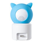 GloboStar® 86079 Επιτραπέζια Κάμερα WiFi HD 1080P 350° Διπλή Κατέυθυνση Ομιλίας & Ανιχνευτή Κίνησης - Απομακρυσμένος Έλεγχος Body Auto Tracking IP20 - Γαλάζιο Λευκό - Φ8 x Υ13cm - 2 Χρόνια Εγγύηση - Image 6