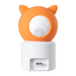 GloboStar® 86081 Επιτραπέζια Κάμερα WiFi HD 1080P 350° Διπλή Κατέυθυνση Ομιλίας & Ανιχνευτή Κίνησης - Απομακρυσμένος Έλεγχος Body Auto Tracking IP20 - Πορτοκαλί Λευκό - Φ8 x Υ13cm - 2 Χρόνια Εγγύηση - Image 6