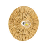 GLOBOSTAR® COLOMBO 02284 Boho Φωτιστικό Τοίχου - Απλίκα με Ντουί 1 x E27 AC 220-240V IP20 - Μπεζ - Μ40 x Π40 x Υ9cm - Image 2