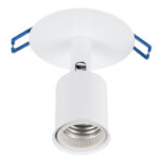 GLOBOSTAR® SARA 00848 Χωνευτό Φωτιστικό Οροφής με Ντουί 1 x E27 AC 220-240V IP20 - Λευκό - Μ8 x Π8 x Υ11cm / Q5.5cm - Image 4
