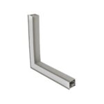 GLOBOSTAR® ALP-CORNER-SIDE90 RECESSA 61790 Χωνευτό Προφίλ Αλουμινίου Γωνία με Λευκό Γαλακτερό Πατητό Κάλυμμα για Ταινίες LED IP20 - Γκρι Ανθρακί Ματ - Μ30 x Π3.5 x Υ4cm - Image 2