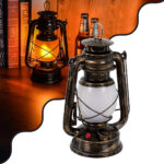GLOBOSTAR® FIREWATCH 76547 Διακοσμητικό Φαναράκι LED 10W 500lm 360° Επαναφορτιζόμενο DC 5V με Μπαταρίες 2x18650 IP20 Ultra Θερμό Λευκό 1800K - Μ15 x Π11.5 x Υ23.5cm - 2 Χρόνια Εγγύηση - Image 2