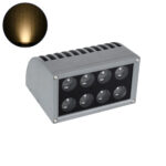 GloboStar® FLOOD-DENA 90485 Επιτοίχιος Προβολέας Wall Washer για Φωτισμό Κτιρίων - Απλίκα & Δαπέδου LED 16W 1440lm 5° DC 24V Αδιάβροχο IP67 Μ15.5 x Π13 x Υ9.1cm Θερμό Λευκό 2700K - Γκρι Ανθρακί - 3 Years Warranty - Image 2