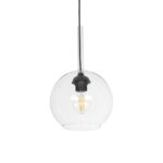 GLOBOSTAR® BALU 206-0038 Μοντέρνο Κρεμαστό Φωτιστικό Οροφής με Ντουί 1 x E27 AC 220-240V IP20 - Διάφανο - Μ20 x Π20 x Υ18cm - Image 2