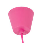 GLOBOSTAR® CABLITO 61552 Μοντέρνο Κρεμαστό Φωτιστικό Οροφής με Ντουί 1 x E27 AC 220-240V IP20 - Ροζ - Μ4 x Π4 x Υ110cm - Image 3