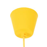 GLOBOSTAR® CABLITO 61555 Μοντέρνο Κρεμαστό Φωτιστικό Οροφής με Ντουί 1 x E27 AC 220-240V IP20 - Κίτρινο - Μ4 x Π4 x Υ110cm - Image 3